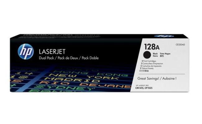 HP 128A Original LaserJet Toner Cartridge (CE320A) Black